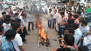 अमरनाथ यात्रा पे हमले का विरोध।