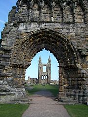 Ruine der St Andrews Cathedral in St Andrews