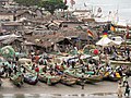 Fischerboote in Elmina, 2005