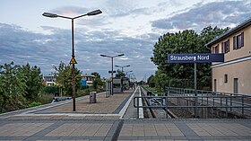 Der Bahnhof im September 2022