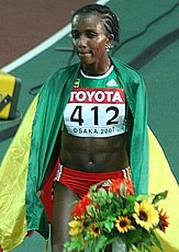 Die Doppelolympiasiegerin von 2008 (5000/10.000 Meter) Tirunesh Dibaba gewann ihre dritte olympische Goldmedaille