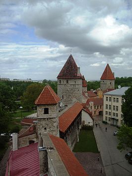 Stadsmuren van boven