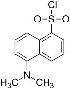 Strukturformel von Dansylchlorid