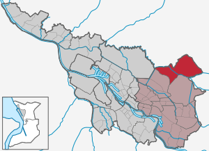 Stadt Bremen, Stadtteil Borgfeld hervorgehoben