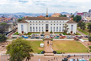 Bulange, das Parlamentsgebäude des Königreichs Buganda