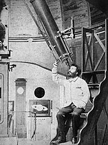 Camille Flammarion in his observatory.