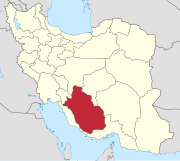 Lage der Provinz Fars in Iran