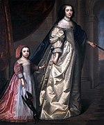 Charles und Henri Beaubrun: Françoise Marguerite du Plessis Chivré (1608-1689), Nichte von Richelieu, Frau von Antoine III. de Gramont, mit ihrem Sohn Antoine-Charles IV. (1641–1720), ca. 1645