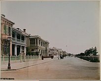 Kobe foreign settlement Kaigan-dōri Avenue around 1885