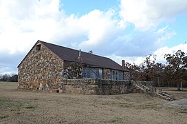 Maness Schoolhouse, rear view