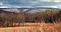 Snow-covered mountains in Nescopeck State Park