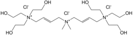 Structuurformule van polidroniumchloride