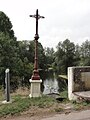 Wegkreuz an der Brücke über die Maas