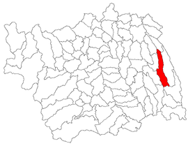 Location in Bacău County