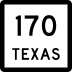 State Highway 170 marker