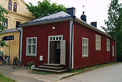 De oude rechtszaal, nu Café Göteborg.