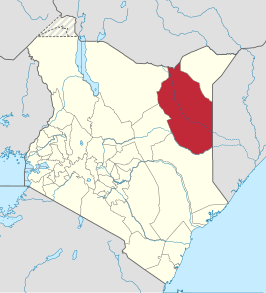 Kaart van Wajir County