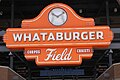 Corpus Christi, Teksas: Whataburger hamburger satıcı dükkânı tabelası