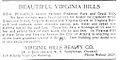 1922 ad for Virginia Hills