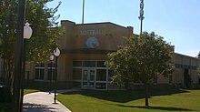 A The new Allan Saxe Field clubhouse