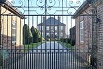 Bexton Hall and forecourt walls