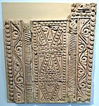 Fragment of carved stucco dado from Samarra, Iraq, 9th century (at the Museum of Islamic Art, Berlin)