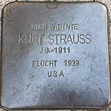 Stolperstein für Kurt Strauß