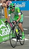Giulio Ciccone gewann die zehnte Etappe hinauf nach Sestola (3. Kat.) .