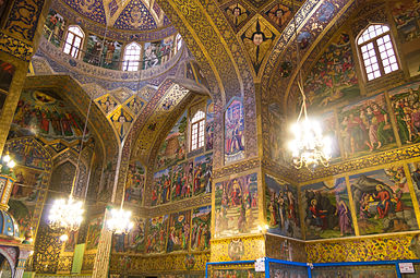 Inside the Vank Cathedral.
