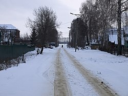 Kolkhoznaya Street in Lukhovka