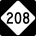 North Carolina Highway 208 marker