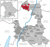 Lage der Gemeinde Oberschleißheim im Landkreis München