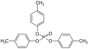 Strukturformel von p,p,p-Trikresylphosphat