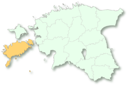 Location of Saare County