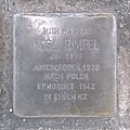 Stolperstein in S-Mitte für Rosa Rimpel (14. Juli 2019)