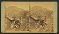 Stereoscopic of Colorado Central Railroad in Clear Creek Canyon, circa 1868