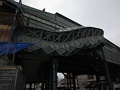 Zoom on the staircase by Vito Acconci