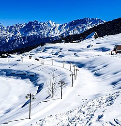 View of Auli Hill station