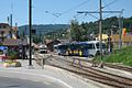 Bahnhof Blonay der Transports Montreux-Vevey-Riviera (MVR) und der Museumsbahn Blonay–Chamby (BC)