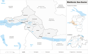 Karte von Wahlkreis See-Gaster