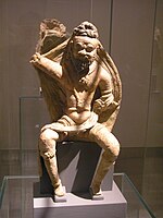 A King in sculpture from Qigexing (possibly 8th century CE).