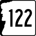 New Hampshire Route 122 marker