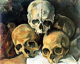Nature-morte aux trois crânes (Üç Kafatasīndan Natürmort) (1901) Tuval üzeri yağlı boya, 34 cm x 60 cm, Detroit Sanat Enstitüsü, Detroit