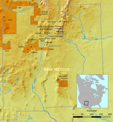 Nambe Pueblo – Mappa