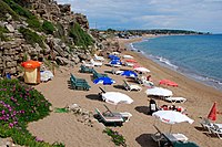 Strand östlich der Halbinsel