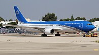 The Wing of Zion aka Israeli Air Force One (a Boeing 767) has its hangar at the Nevatim Airbase