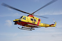 Een Nederlandse AB412 als SAR-helikopter