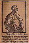 Wilhelm Dilich'in Ungarische Chronica adlı eserinde Attila'nın temsili. 1600-1604[98]