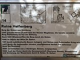 Beschreibungstafel mit Infos zur Burgruine Helfenberg SG