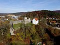 Burgruine mit Peterskapelle (Blick aus Südwesten)